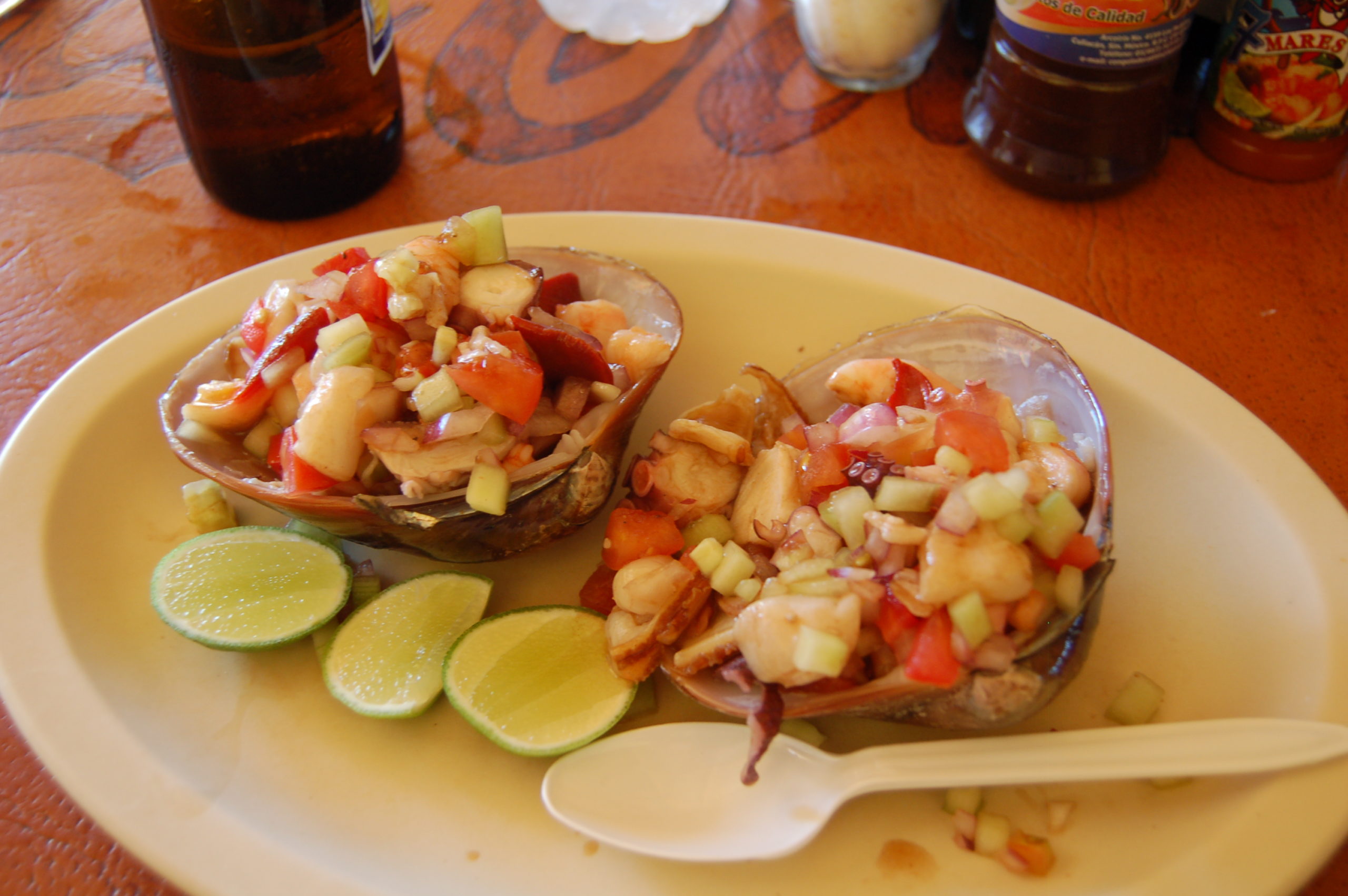 Receta de almejas tatemadas